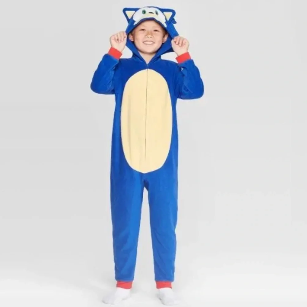 Sonic the Hedgehog Union Suit Boys Size Medium 8-10